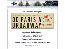 Tablet Screenshot of concordia-bagnes.ch